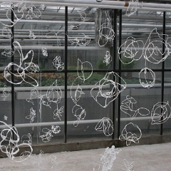 8  Luftschloss, Erfahrungsraum im Gewächshaus, Fürth Poppenreuth, Transparenzkunst 2007 (2)